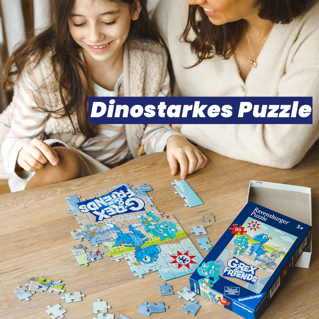 Dino-Puzzle mit Mina